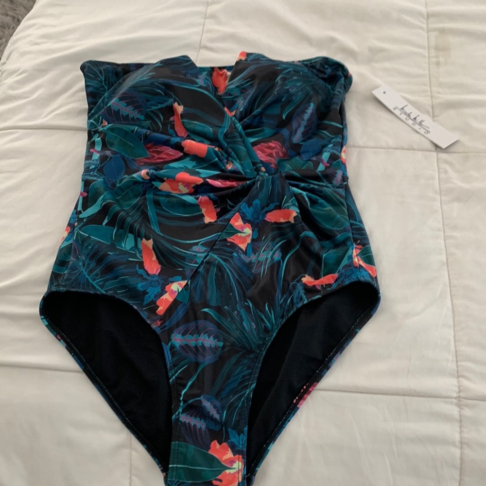 Bandeau one piece. New. Medium. Too short for me in torso